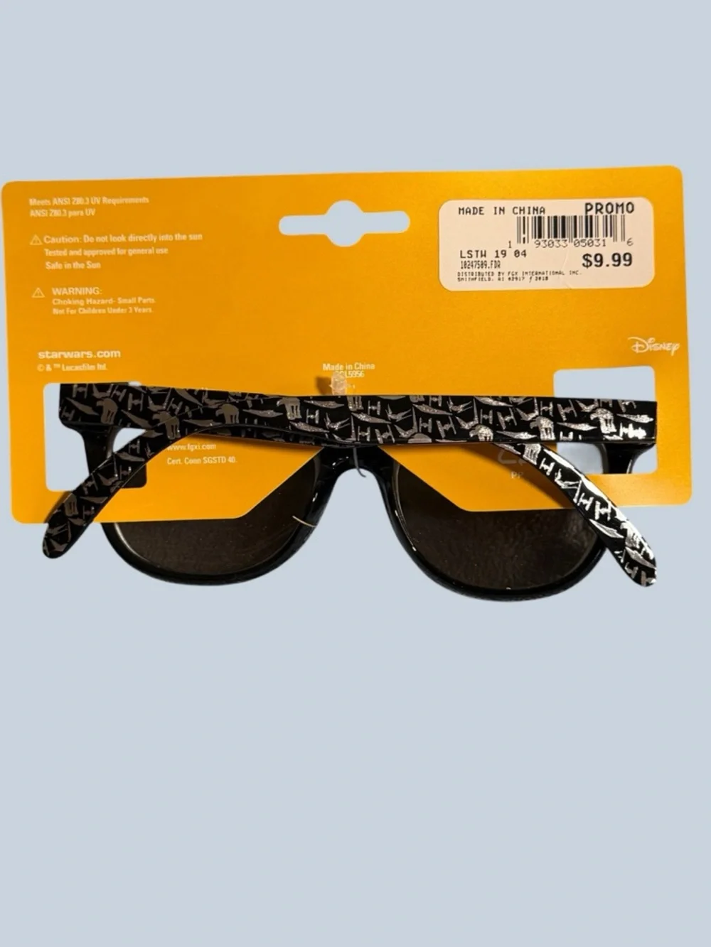 Star Wars Sunglasses - Black & Silver Flip-Up Lenses NIP